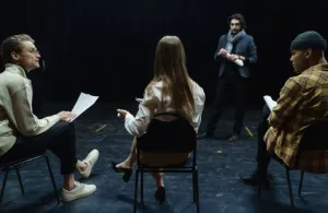 actors sitting