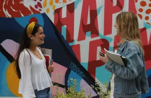 Student smiling