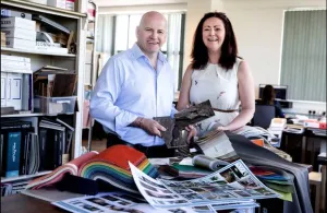 Sean Gallagher with Audrey Gaffney of Audrey Gaffney and Associates. Photo: David Conachy/Irish Independent