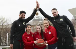 Griffith College and Templeogue basketball players