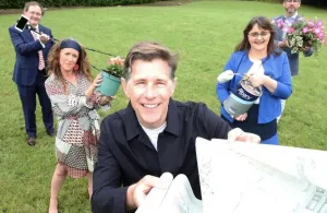 Interior Design expert Dermot Bannon with Gwen Kenny and Cathy Kelly