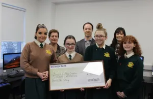 Loreto College Crumlin students and Griffith College staff in the new computer lab