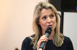 Head of the Graduate Business School Aine McManus speaks at the Careers Day held at Griffith College Dublin
