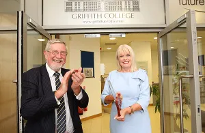 Professor Diarmuid Hegarty with Minister for Higher Education, Mary Mitchell O Connor
