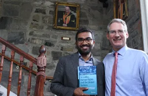 Law Lecturer at Griffith College accompanied by Director, Ronan Fenlon