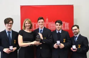 The winning team from the 2019 Griffith College Legal Debating Competition