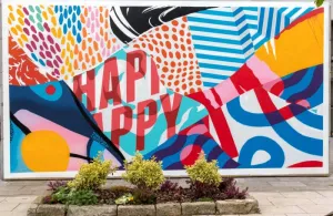 Happy Mural at Griffith College