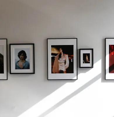 a person standing in a room