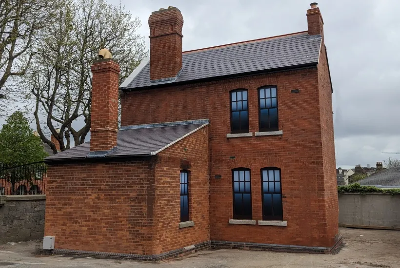 a large brick building