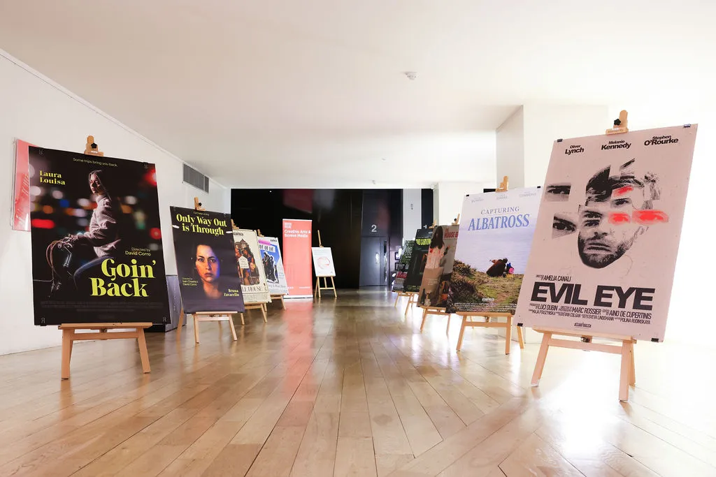 a room that has a sign on the floor
