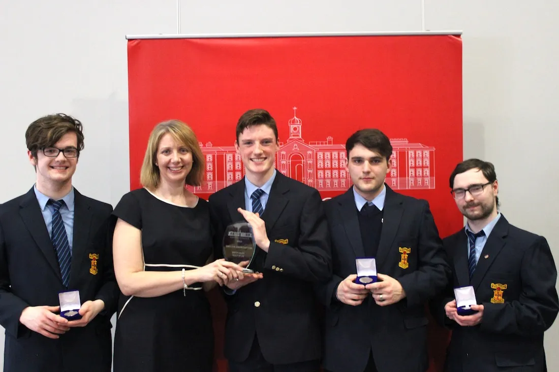 The winning team from the 2019 Griffith College Legal Debating Competition