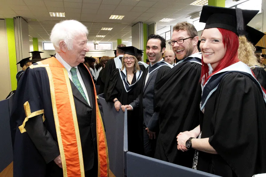 Seamus Heaney Greets Students Griffith College Campus