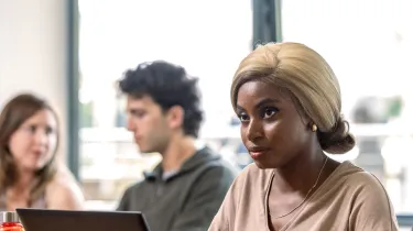 Student in lecture hero image