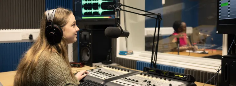 podcasting and video banner