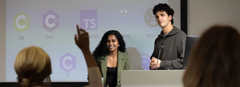 students give presentation