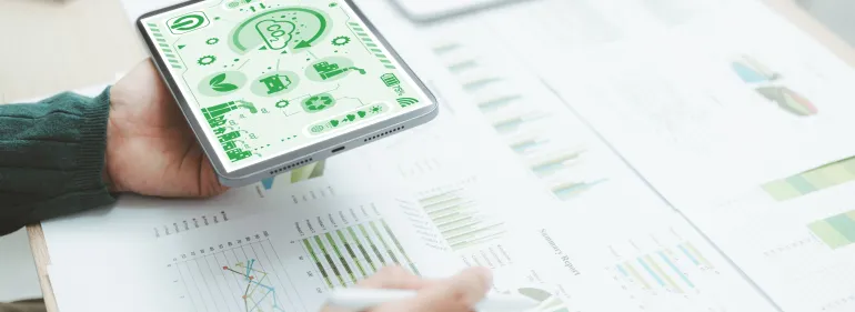 Sustainability - Person on Ipad