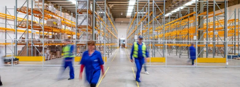 a group of people at a train station