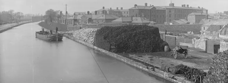 Wellington Barracks from the canal c.1900. 