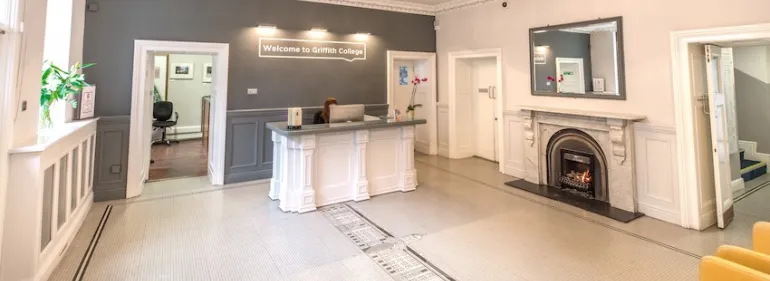 Reception area at Griffith College Dublin
