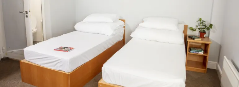 Shared room accommodation at Griffith Halls of Residence