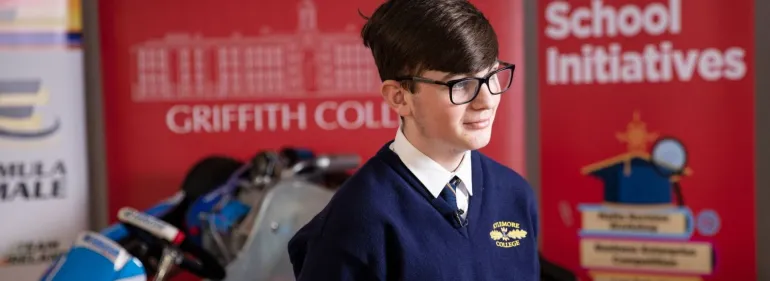 A student at the 2019 STEAM bursary launch at Griffith College