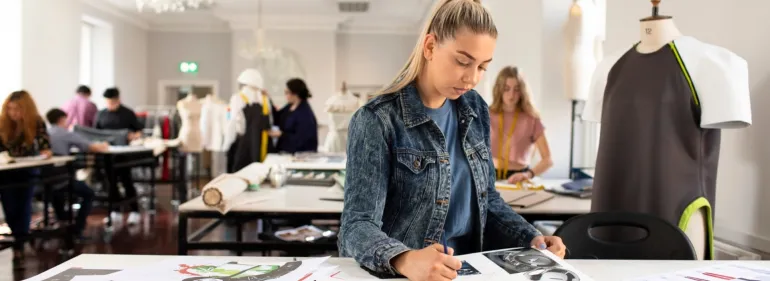 Griffith College fashion design student