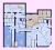 A floor plan that depicts the layout of the ground floor, where the pathway is clearly visible, as well as the different floor finishes for the different functions. 