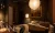 Rendered image of hotel design primary room.