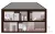Rendered section 1B cutting through the building, illustrated in shades of brown, beige, and blue with patterned overlays.