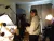 a group of people standing in a room