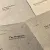 Close-up of four coloured biodegradable vegan paper dividers marking the sections of the book "Fragments: Lisbon, 1755"