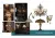 Image shows a lighting moodboard for Ink & Oak boutique hotel showing warm Victorian-inspired chandeliers, wall lights, desk lamps, stained-glass lamps, brass finishes, dark interiors and layered, atmospheric lighting. 