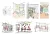 image shows several 3D development sketches