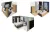 image shows 3 axonometric views of the different bedroom types.