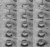 A grid of black-and-white images shows tea being poured into a floral teacup until it overflows onto the saucer.