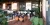 3D rendered image of restaurant from entrance of hotel