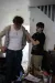 a man and a woman standing in a room