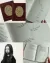 leaflets with close up typography