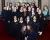 Students from St. Vincent's at the presentation of their award