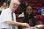 Dr Tomás Mac Eochagáin reviews with a leaving cert student