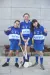 Players from Kevin's Camogie pose on the Griffith College Dublin campus