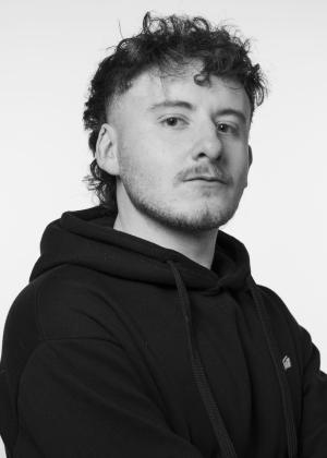a man looking at the camera