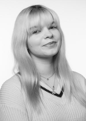 a woman smiling for the camera