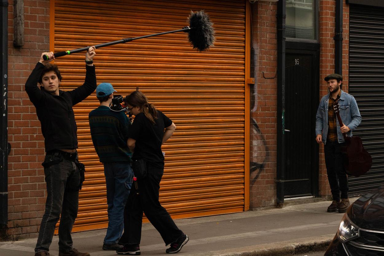 Film crew at work 