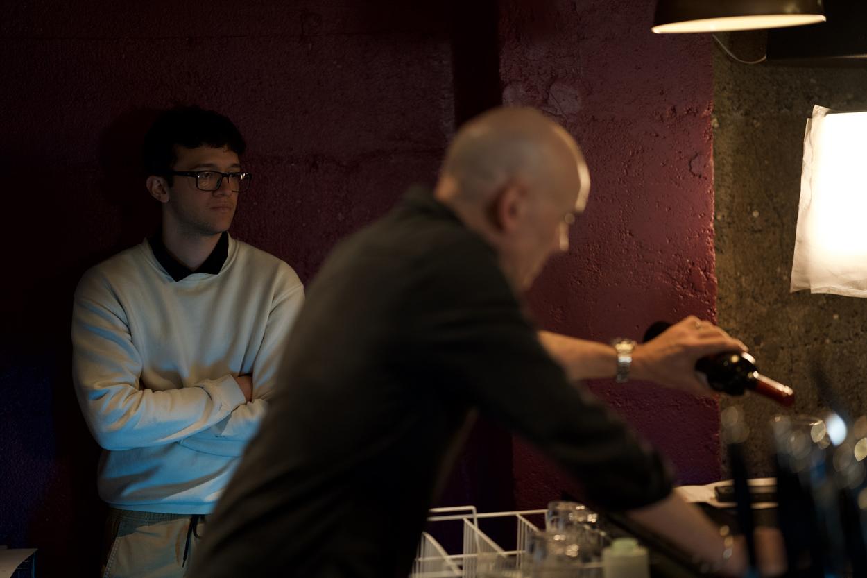 : David Corro on the set of Only Way Out is Through, besides Jack Hale