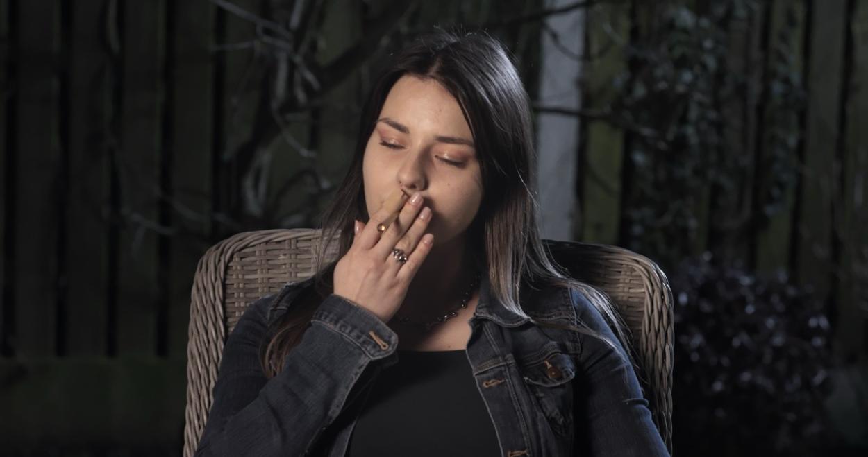 a woman talking on a cell phone