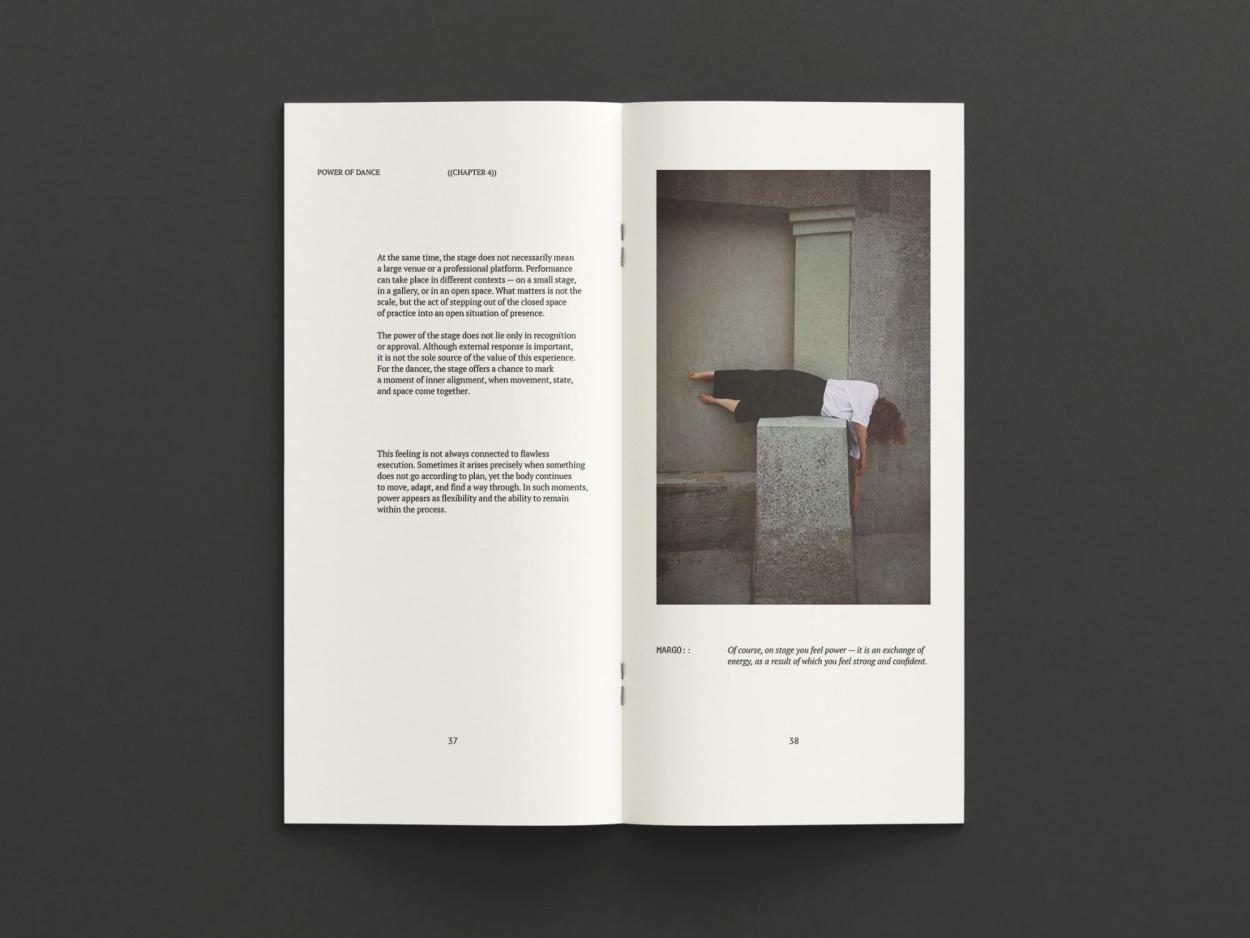 Close-up of an open book spread