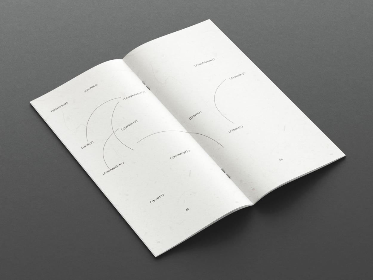 Close-up of an open book spread