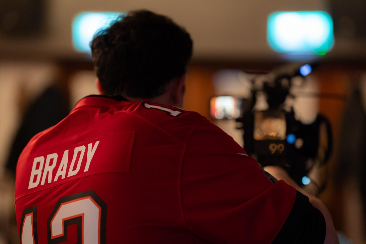 Ivan Chavira (DoP / co-director) operating a camera on the set of Only Way Out is Through (Gentle Threats, Chapter 2). 