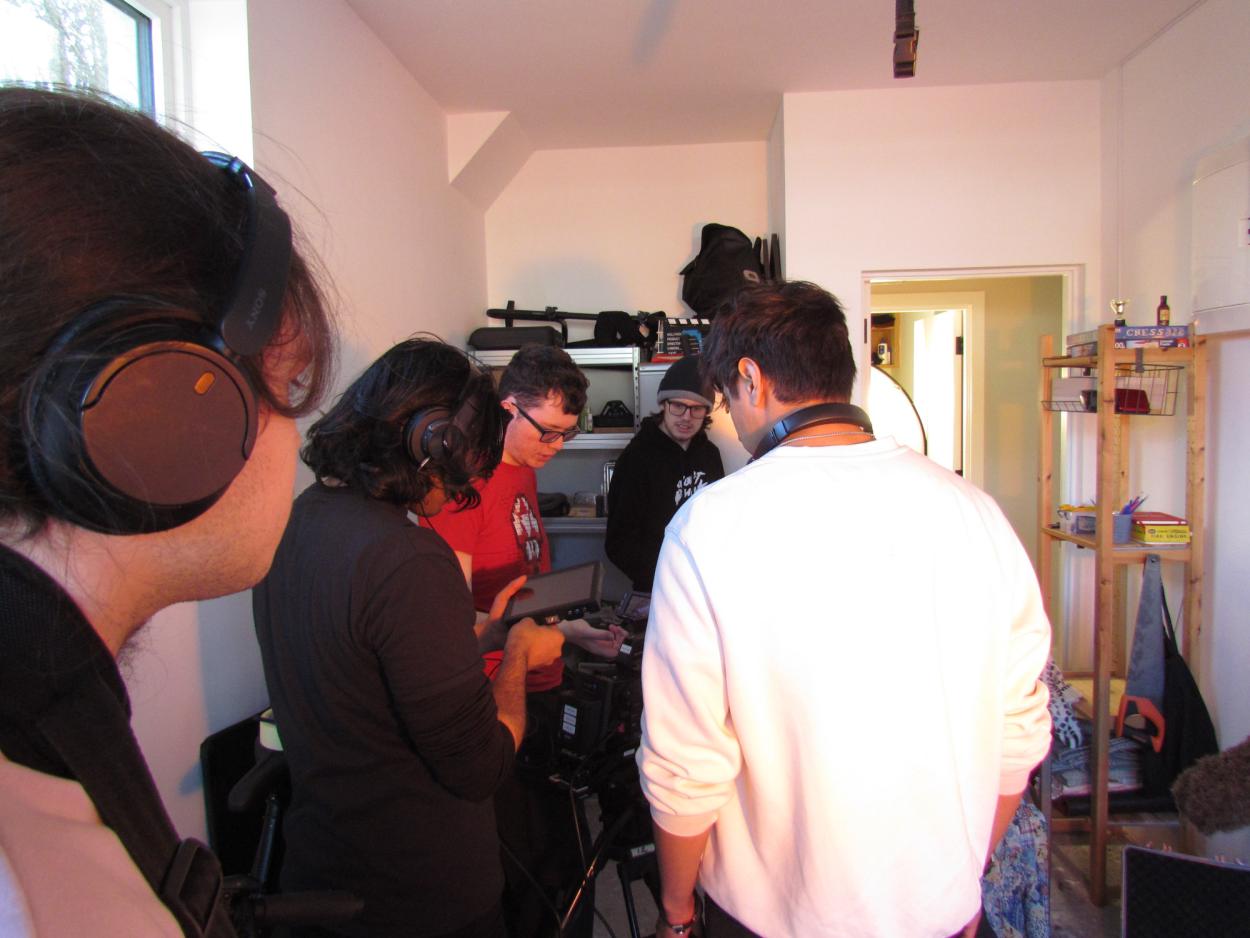 Film crew at work 